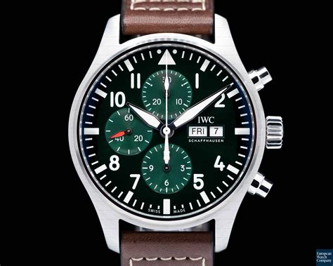 iwc crono pilot|iwc pilot chronograph 41mm green.